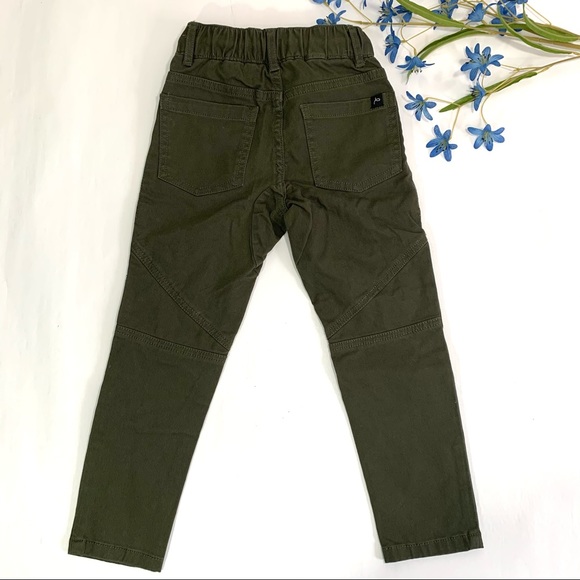 NWOT Art Class Girls Army Green Front Zipper Pants - Picture 5 of 6